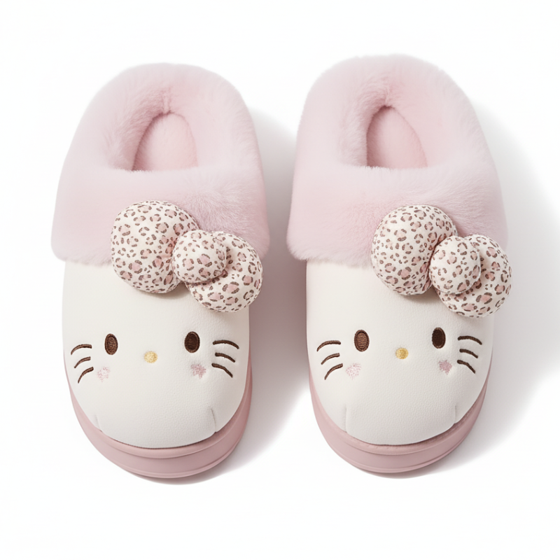 Hello Kitty Plush Slippers