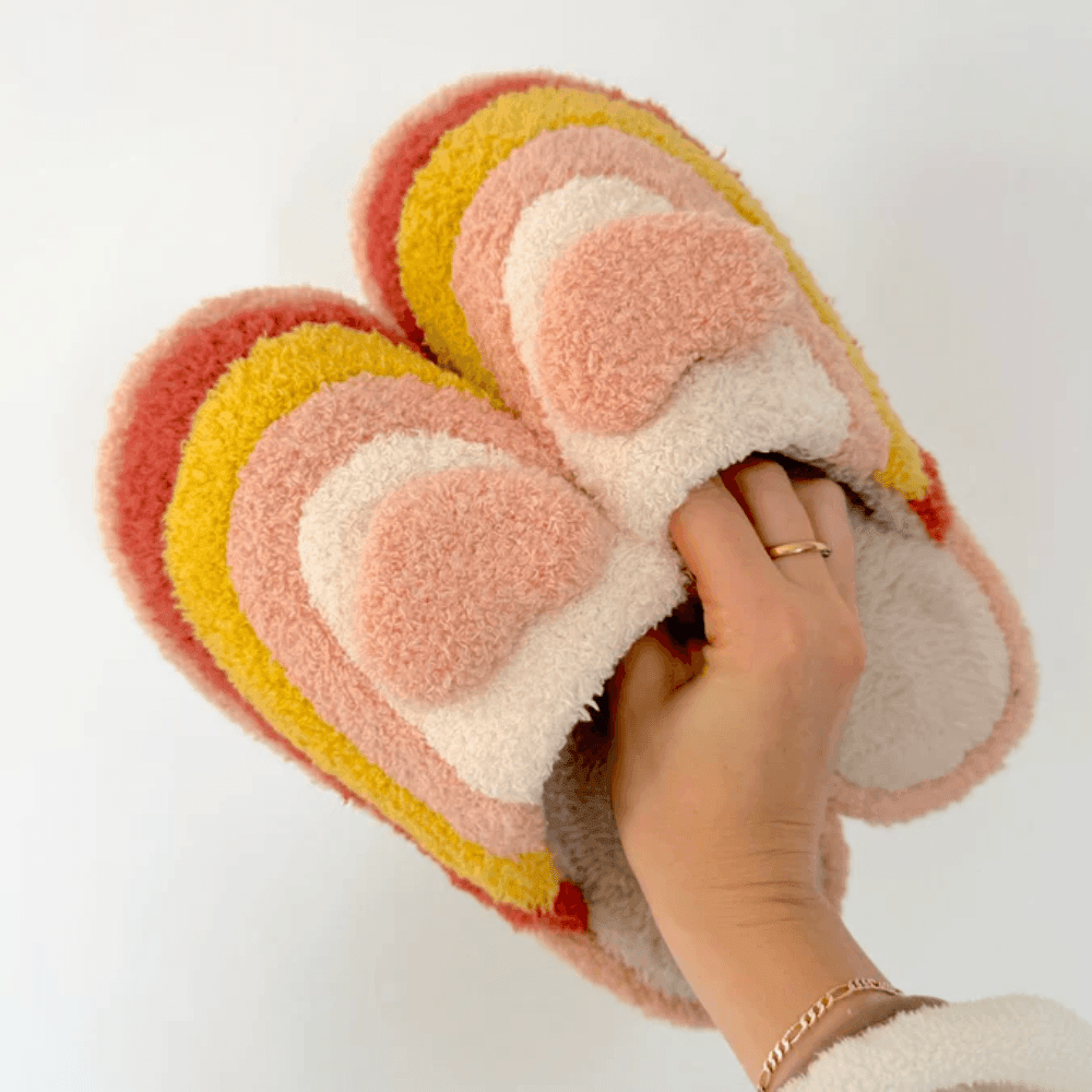 Non Slip Rainbow Slippers
