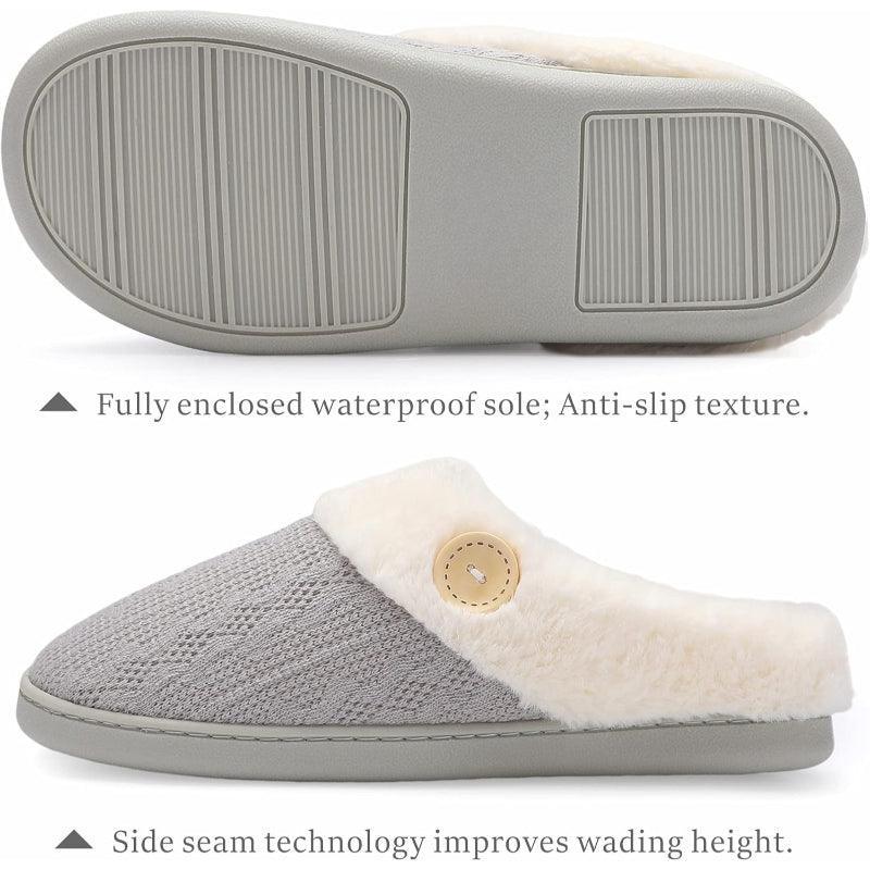 Knitted house slippers - Designed for Convenience and Versatility - Cloud Cushion Slides