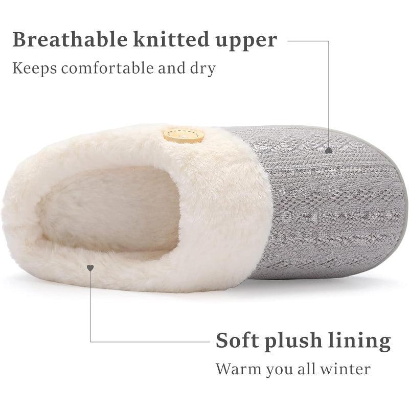 Knitted house slippers - Designed for Convenience and Versatility - Cloud Cushion Slides
