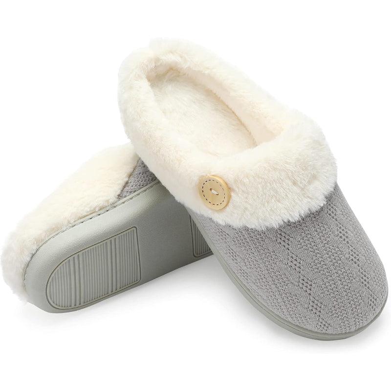 Knitted house slippers - Designed for Convenience and Versatility - Cloud Cushion Slides