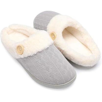 Knitted house slippers - Designed for Convenience and Versatility - Cloud Cushion Slides