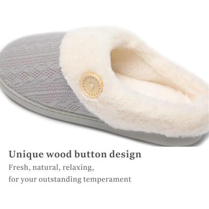 Knitted house slippers - Designed for Convenience and Versatility - Cloud Cushion Slides