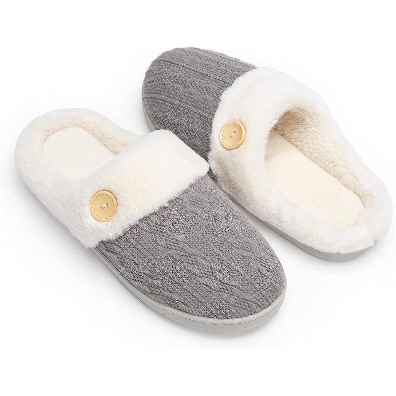 Knitted house slippers - Designed for Convenience and Versatility - Cloud Cushion Slides
