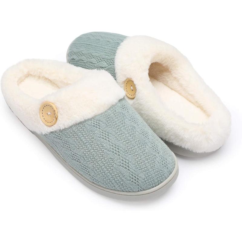 Knitted house slippers - Designed for Convenience and Versatility - Cloud Cushion Slides
