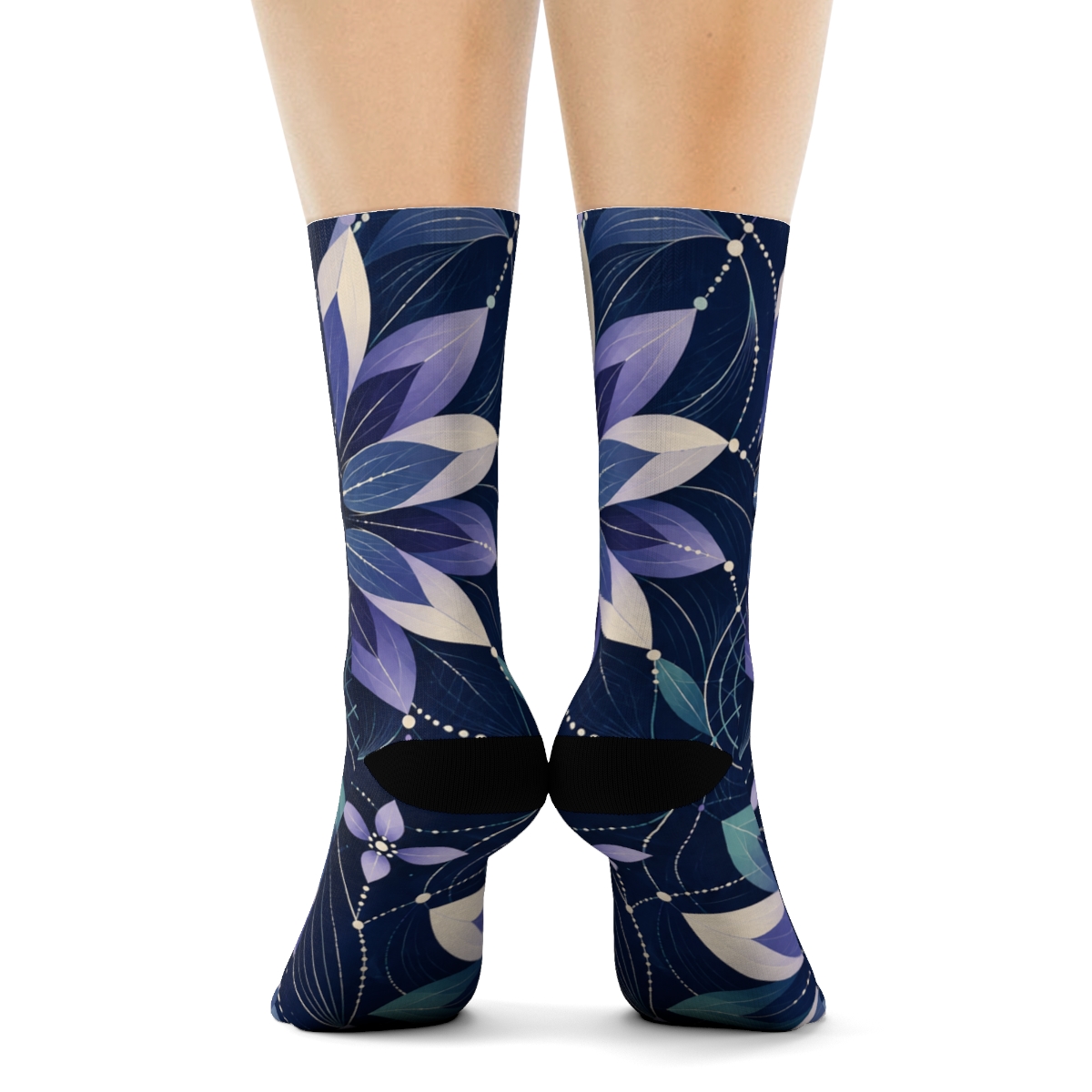 Crocus Prism Dot Meridian custom socks [AI-f1c2f9bf-29d2b896a1ef]