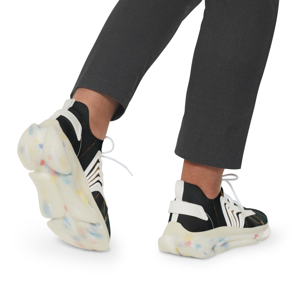 Prismatic Fault Line Tapestry personalized athletic sneakers