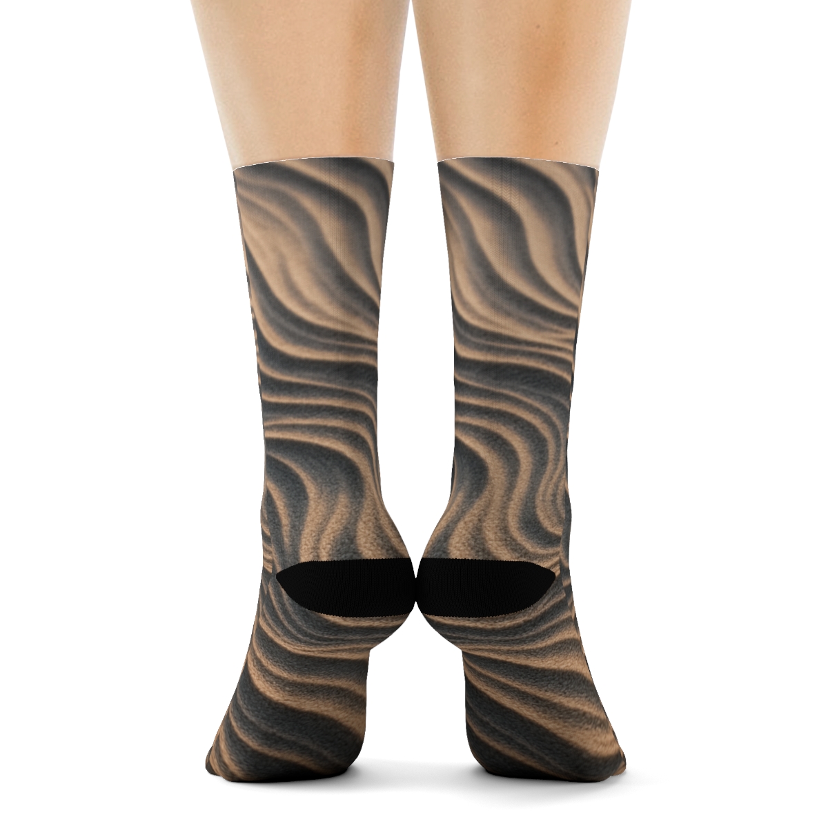 Wind Carved Ripple Weave unique printed sockscustom socks