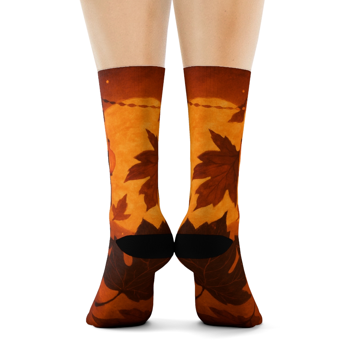 Autumn Lantern Harvest Moon Drift trendy colorful socks