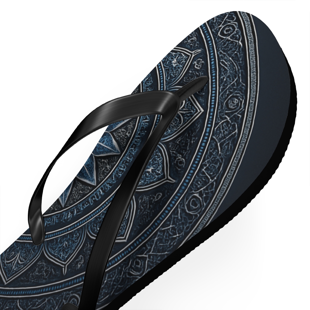 Quasar Filigree Compasswheel colorful rubber flip flops