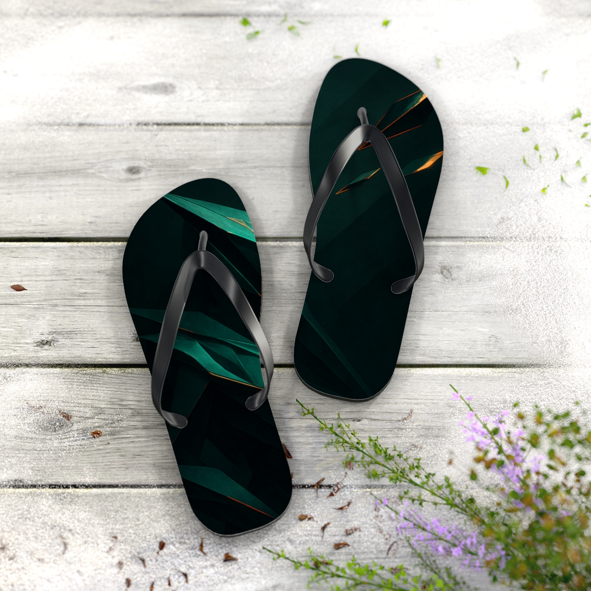 Mantis Prism Vigil personalized beach flip flops