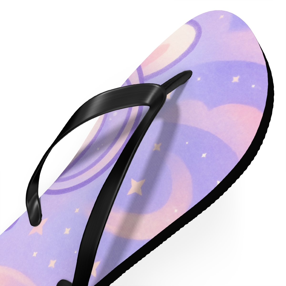 Pastel Comet Bunny Float colorful rubber flip flops