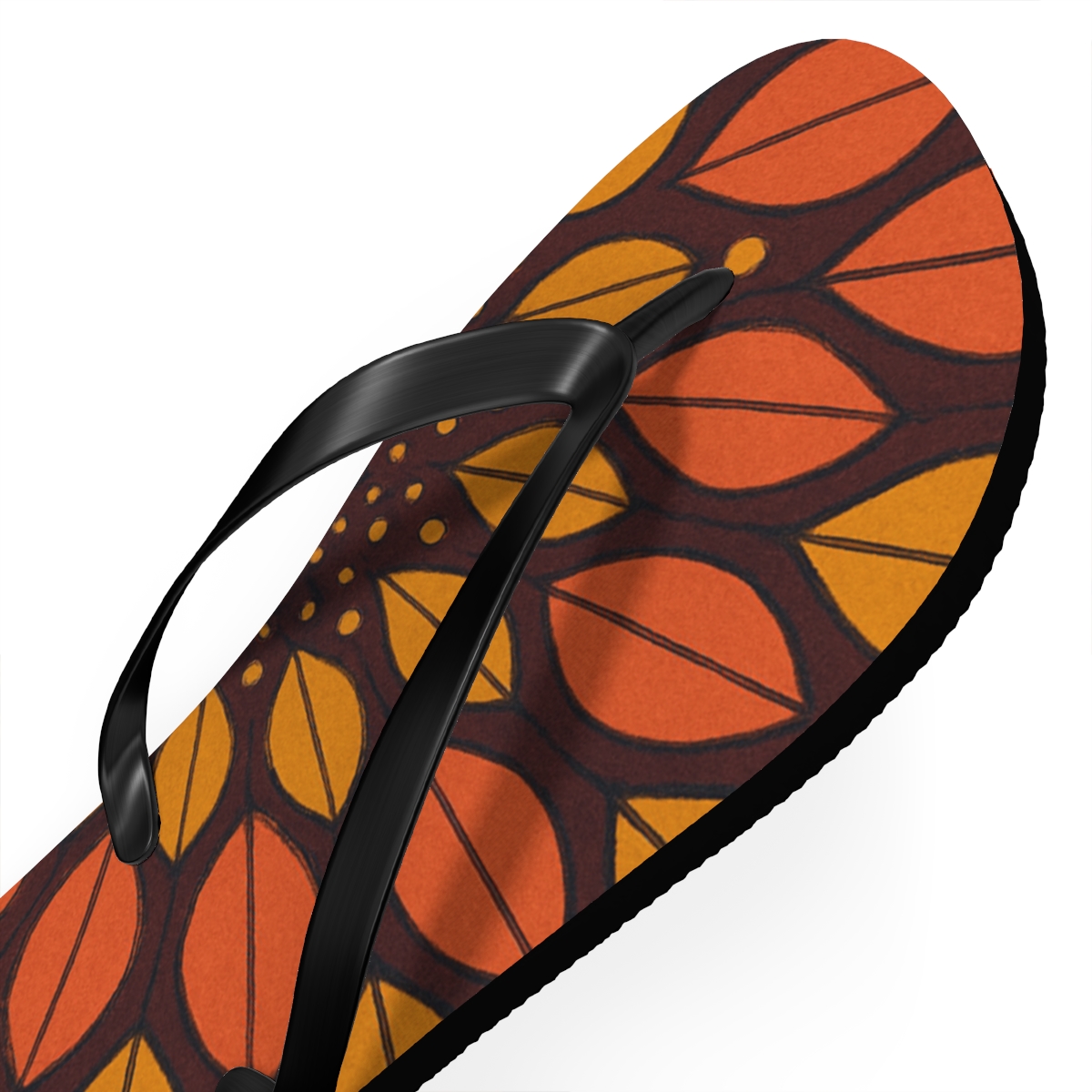 Marigold Pulse Spiral custom flip flops