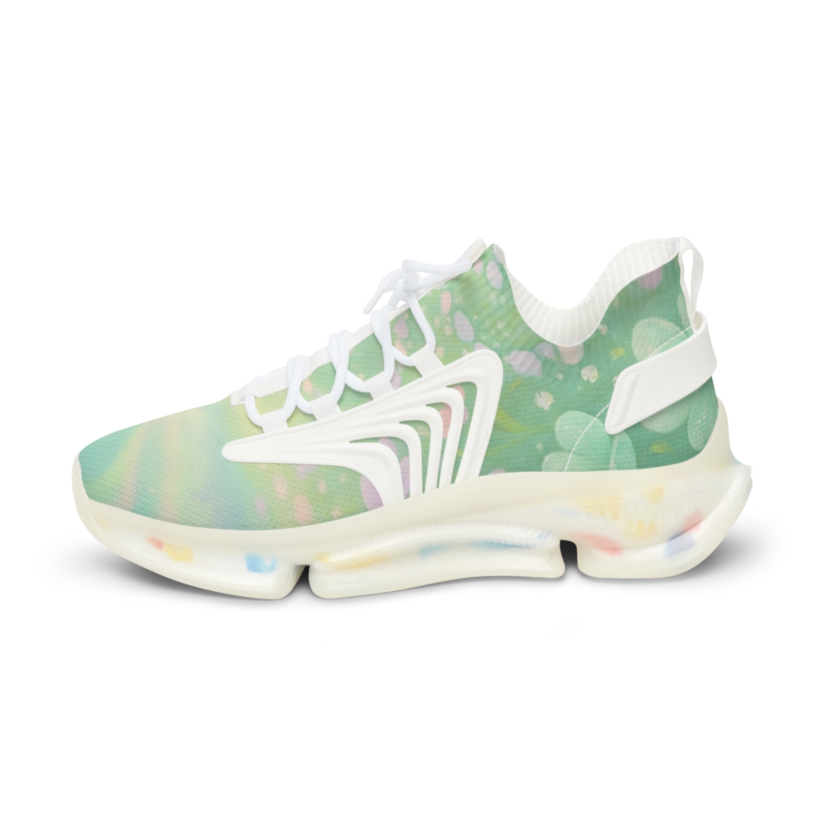 Spring Eggshell Aurora Garden premium sport sneakers