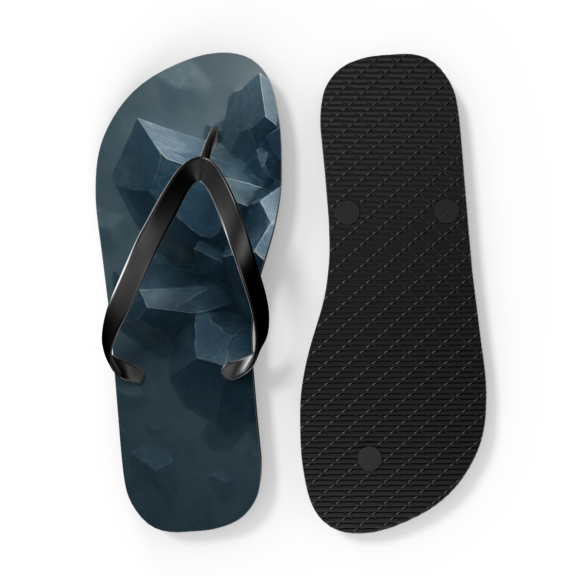 Mineral Facet Driftfield unique graphic flip flops