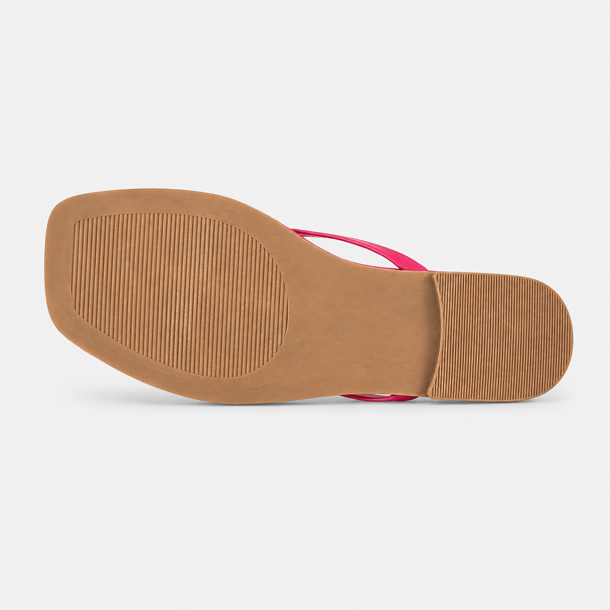 Memory Foam Vegan Leather Flip Flop Sandals For Women