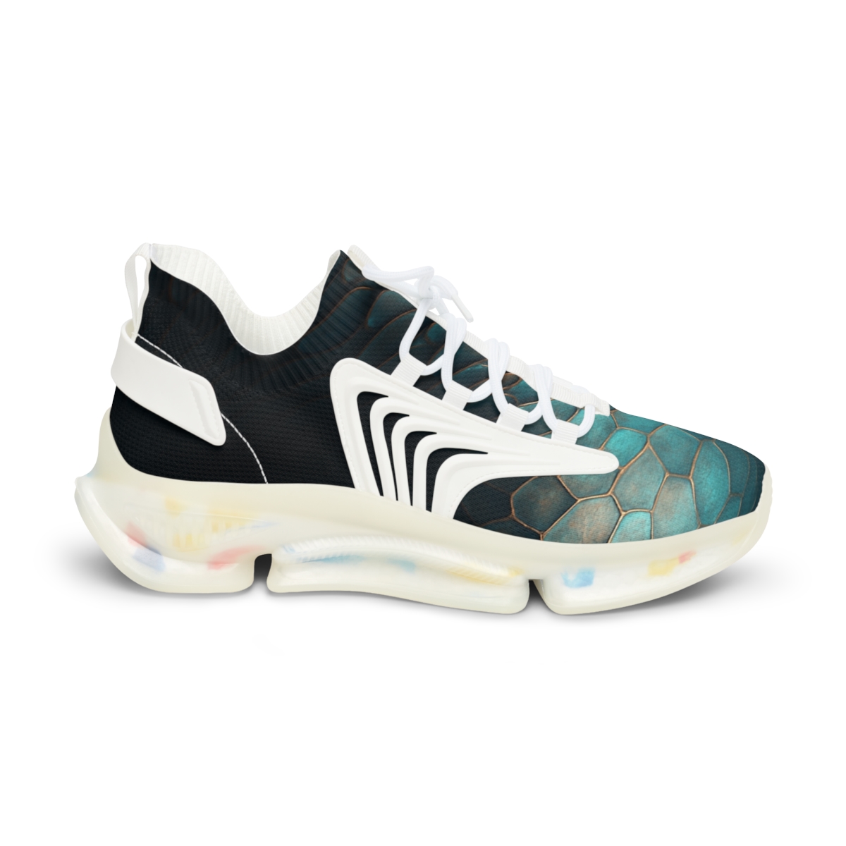 Iridescent Carapace Pattern premium sport sneakers