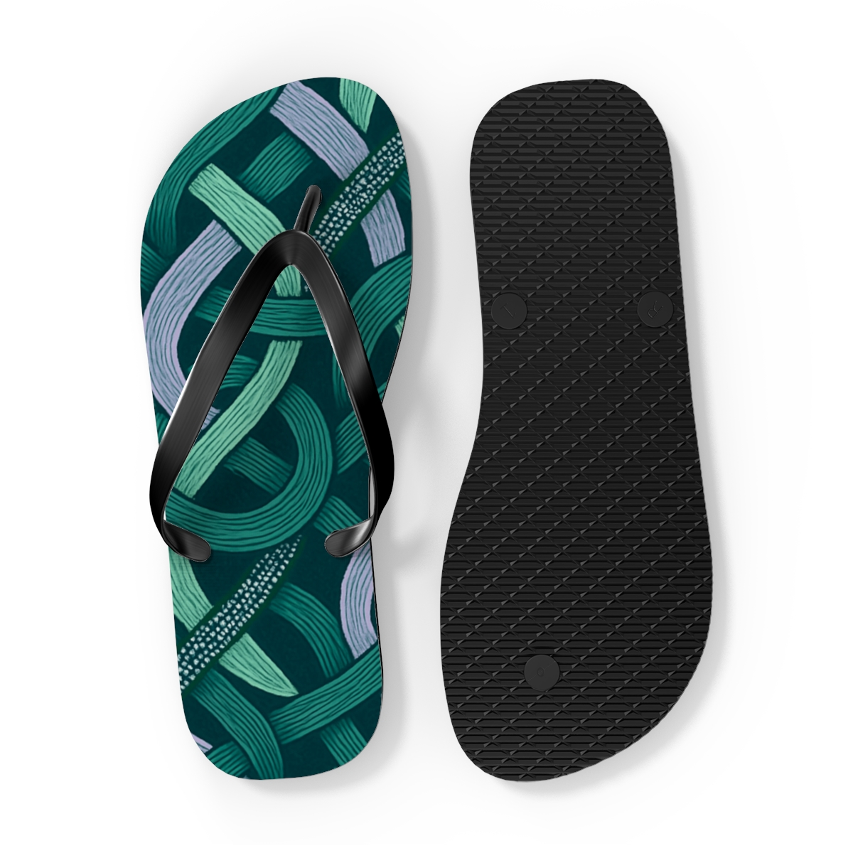 Orchid Ribbon Tessellation comfortable casual flip flops