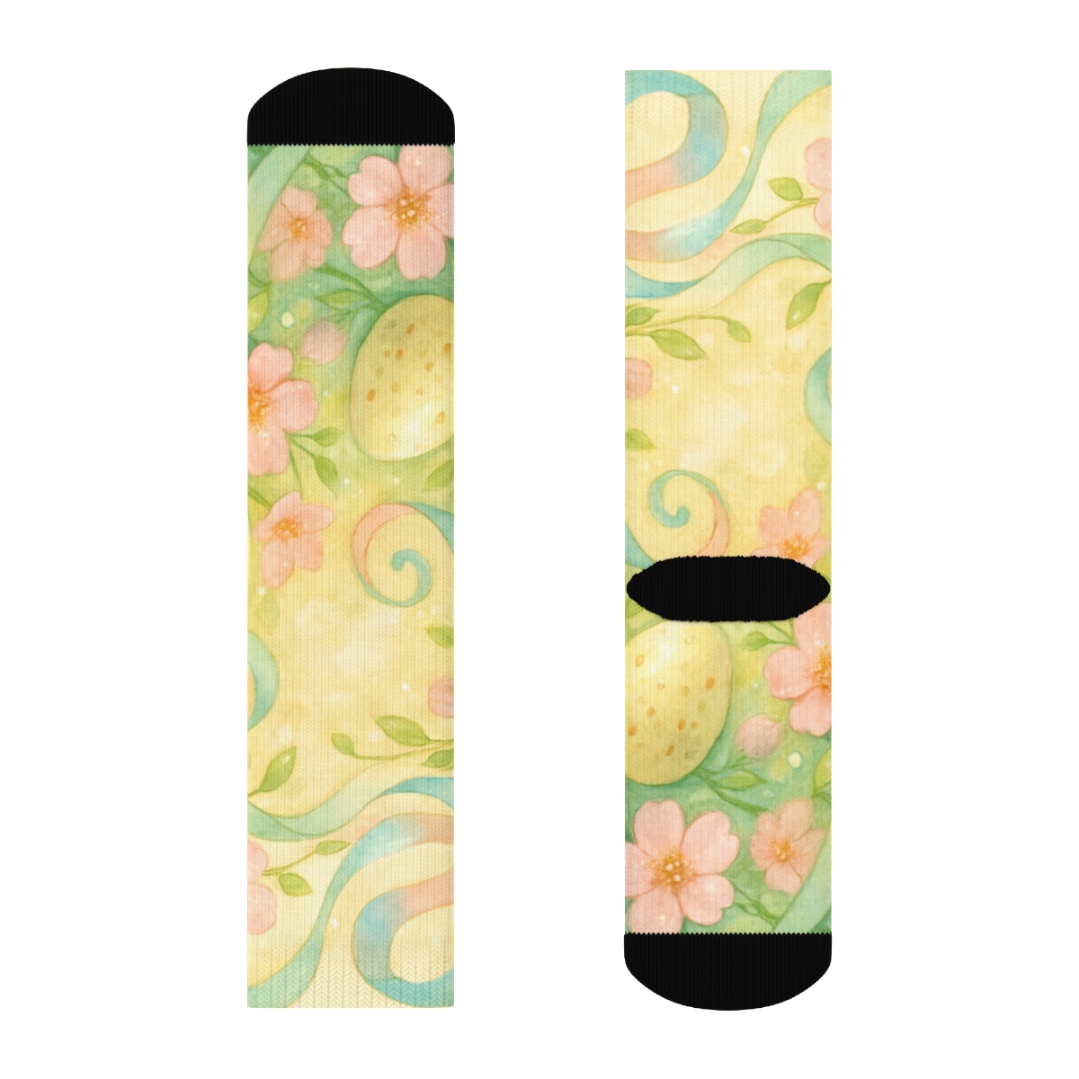 Easter Dawn Ribbon Garden trendy colorful socks