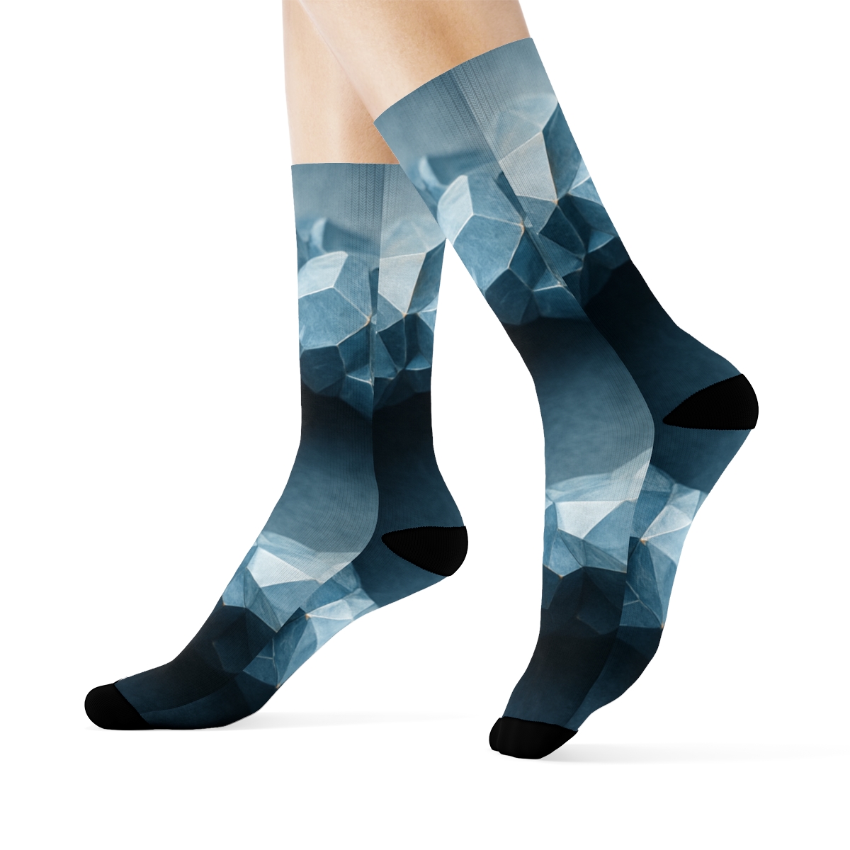 Mineral Facet Halo unique printed sockscustom socks