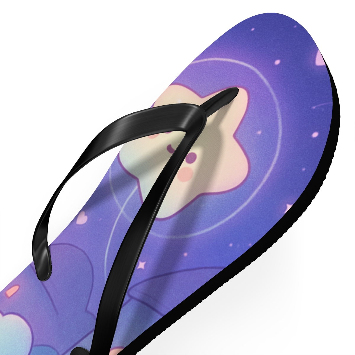 Cosmic Mochi Lantern Parade trendy printed flip flops