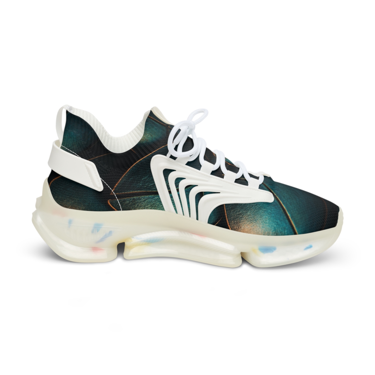 Iridescent Beetle Mosaic trendy fashion sneakers