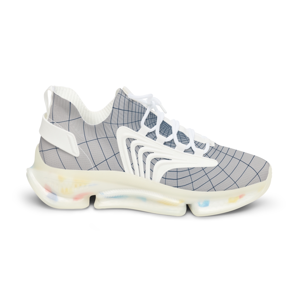 Radial Moire Grid Bloom lifestyle sneakers