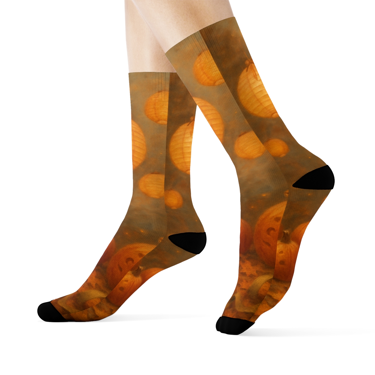Autumn Lantern Chorus designer logo socks