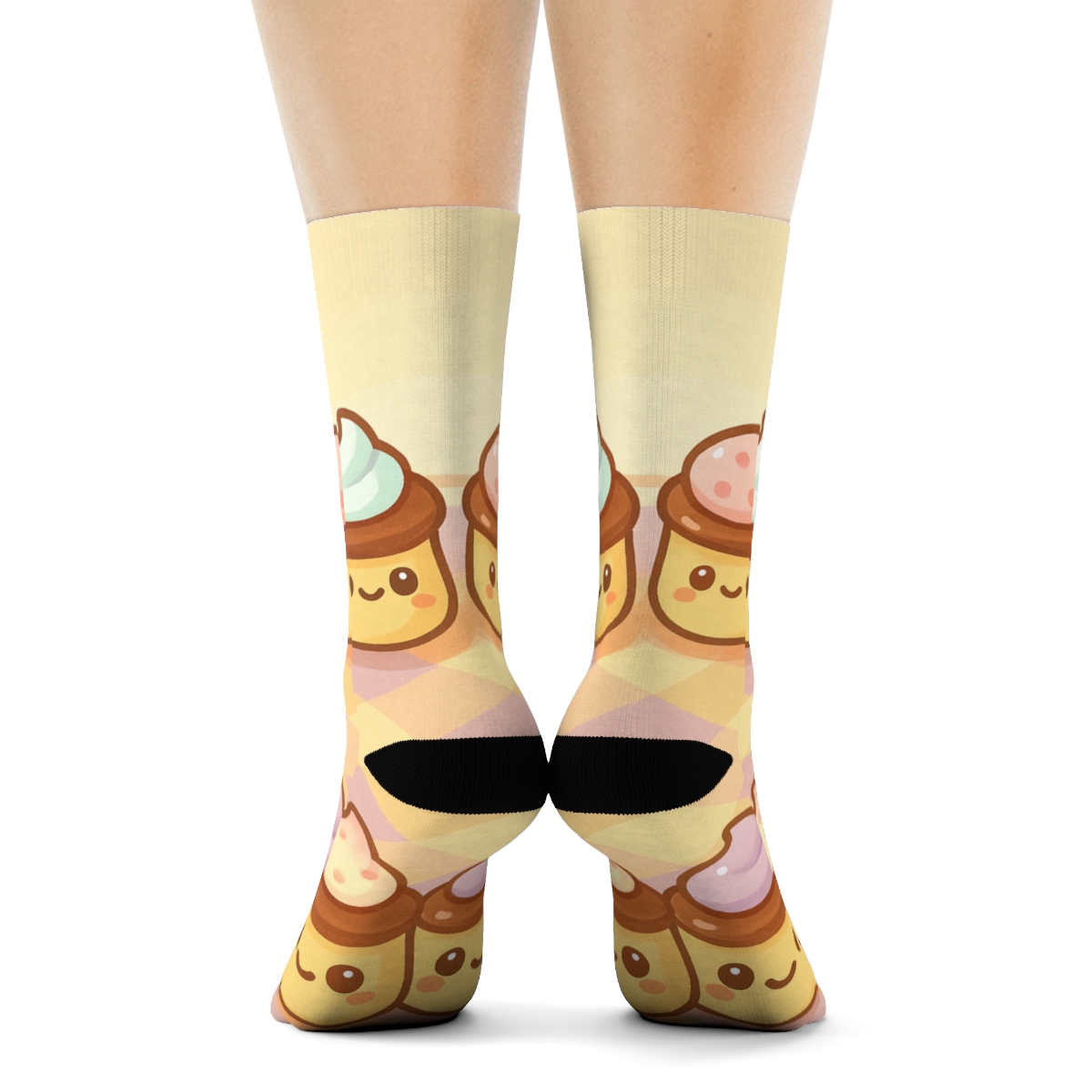 Pastel Pudding Friends warm winter socks