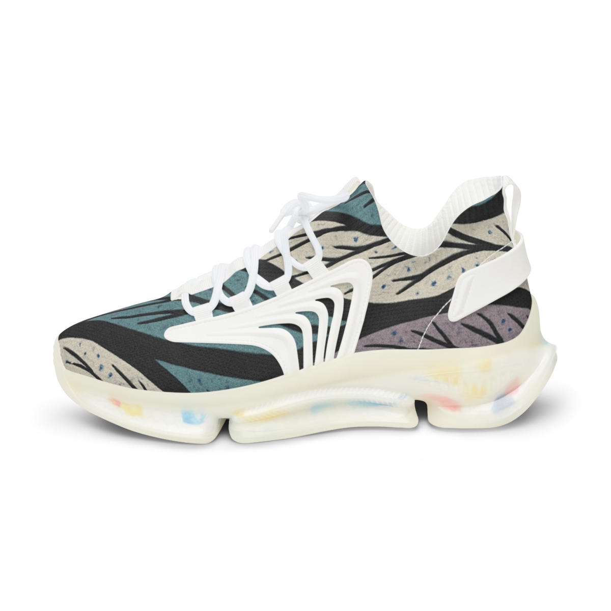 Orchid Vein Interlace designer branded sneakers