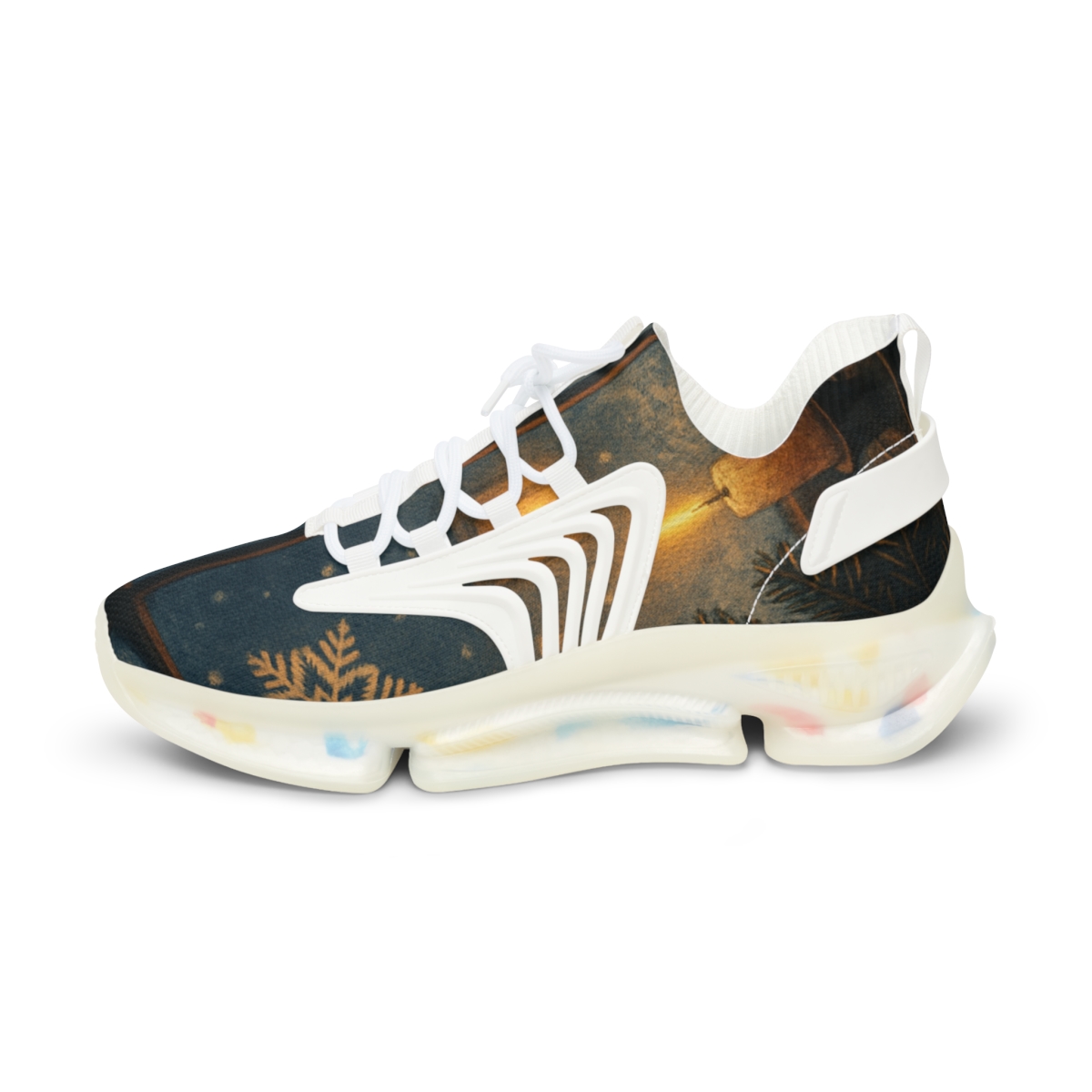 Lantern Lit Winter Carol Window premium sport sneakers