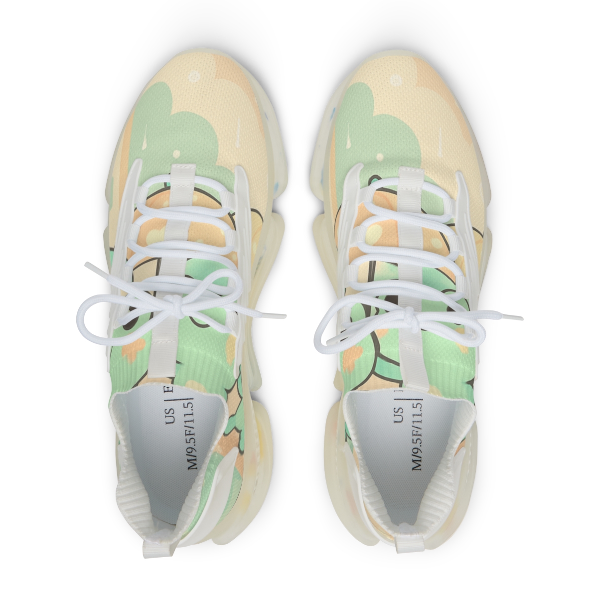 Pastel Umbrella Frog Parade designer branded sneakers