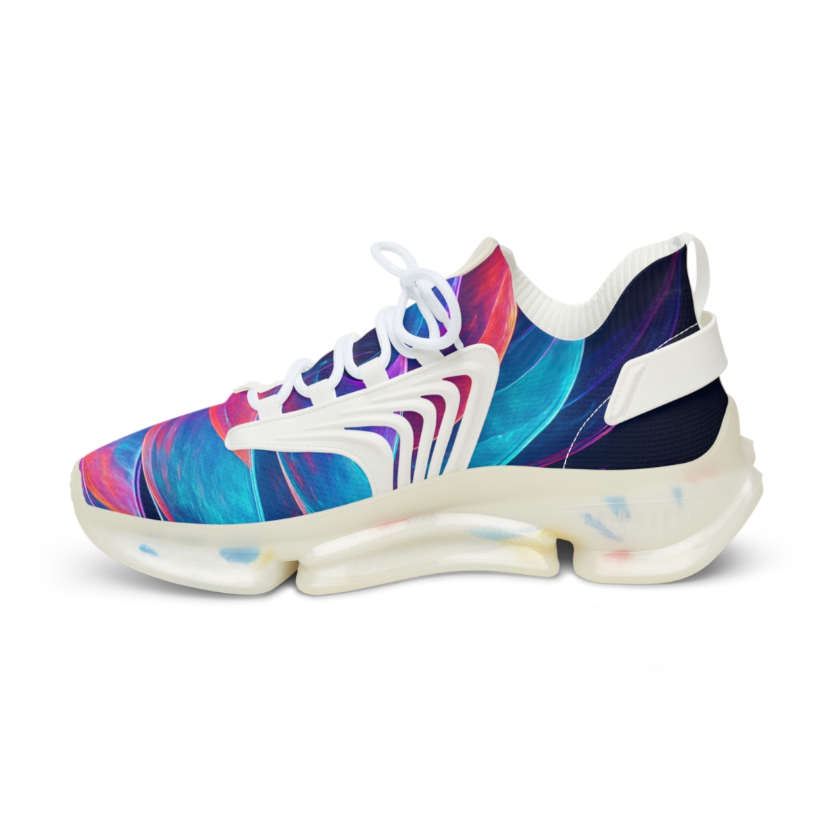 Iridescent Pulse Of The Mantis Shrimp unique printed sneakers