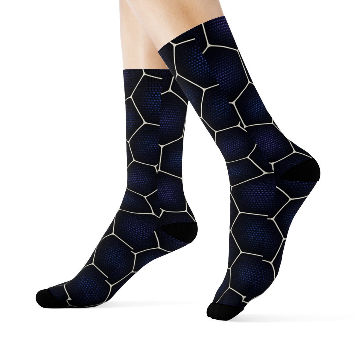 Voronoi Starfoam Tessellation warm winter socks