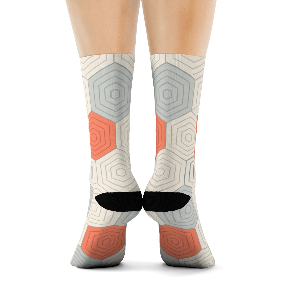 Hex Step Drift Tessellation stylish patterned socks
