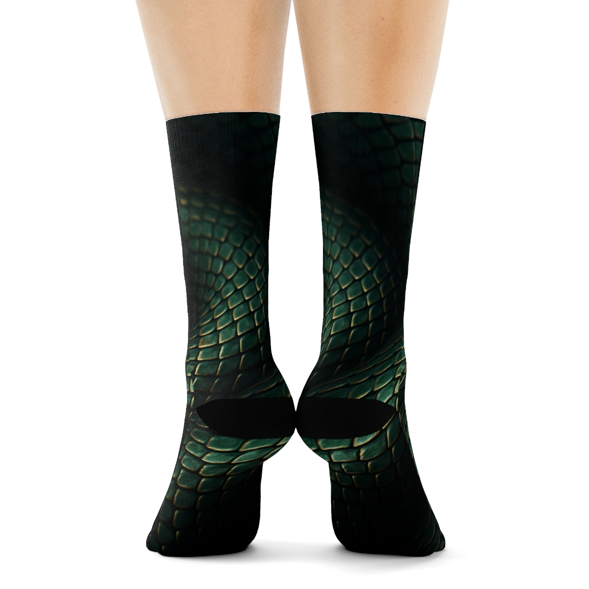 Prismatic Shiver Of The Serpent Scale warm winter socks