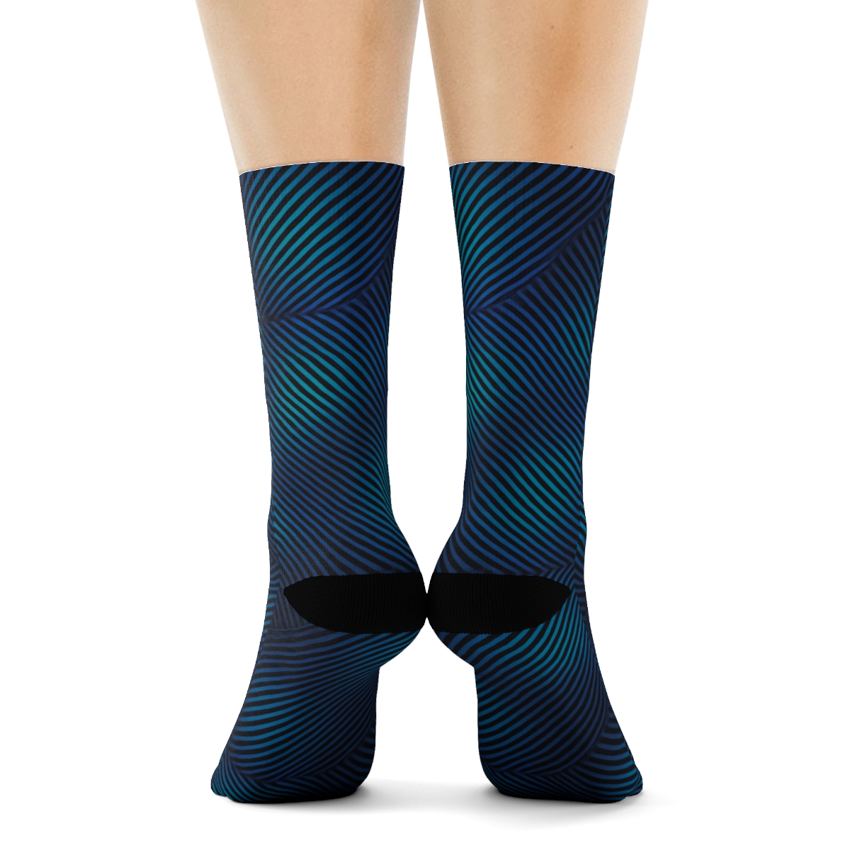 Moire Prism Interference Weave sports performance socks