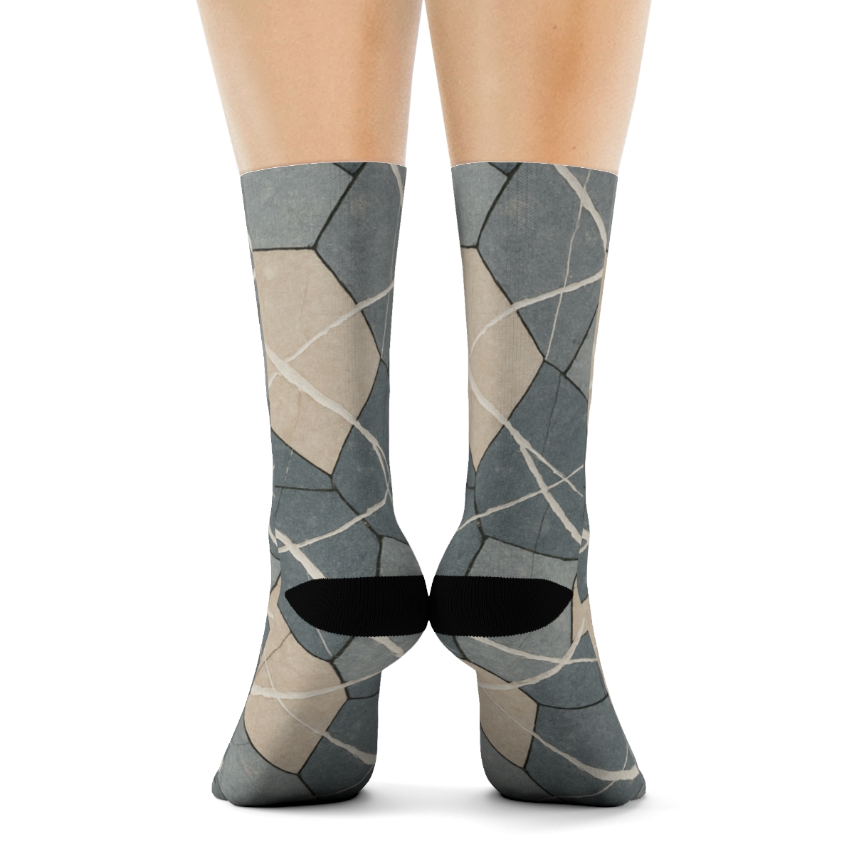 Quartz Vein Tessella designer logo socks