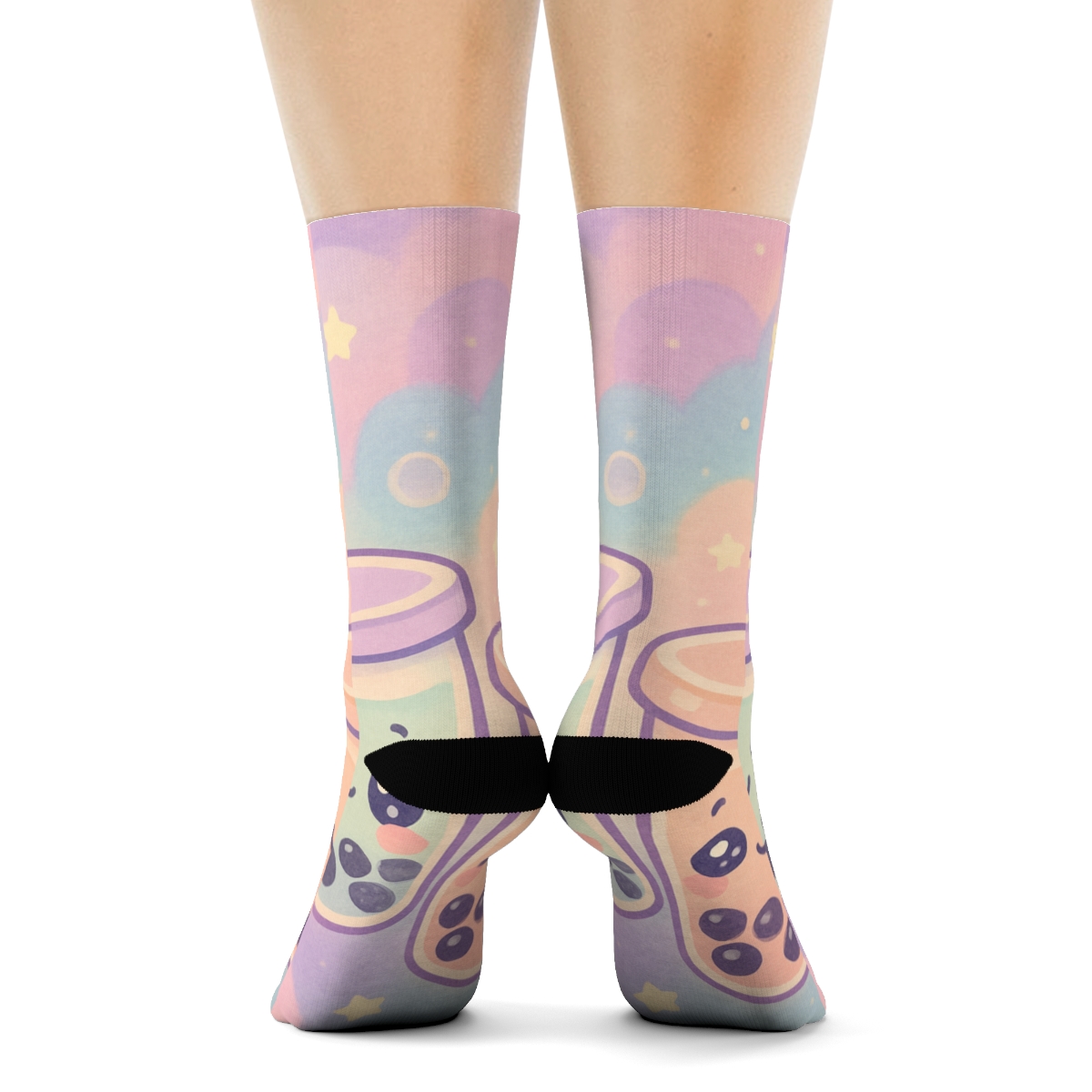Nebula Bubble Tea Buddies stylish patterned socks