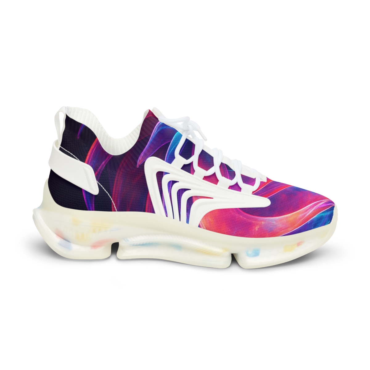 Iridescent Pulse Of The Mantis Shrimp unique printed sneakers