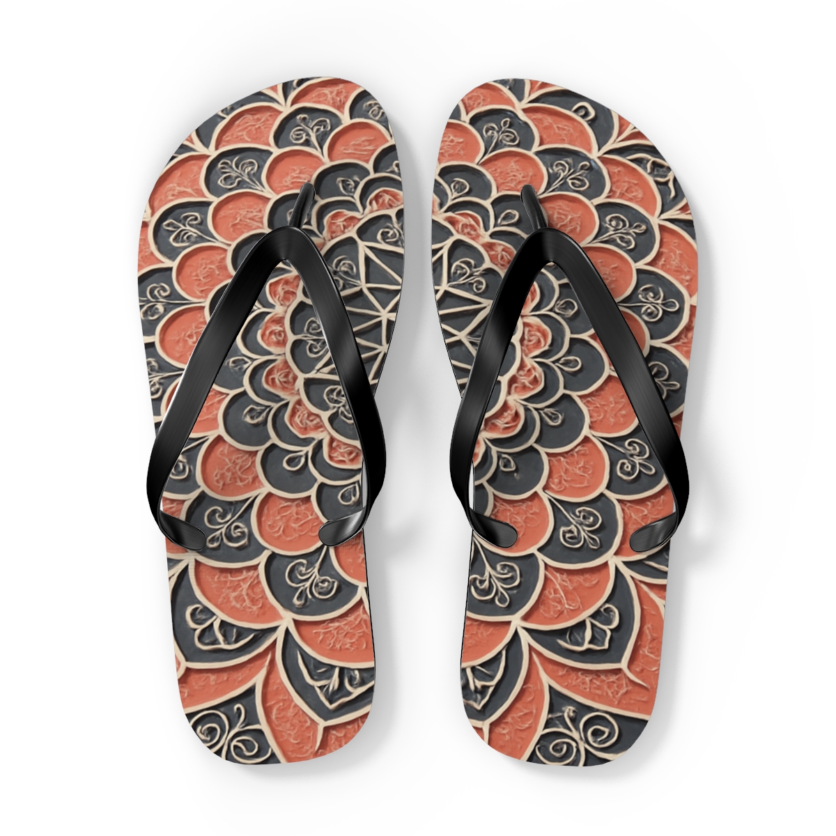 Coral Bloom Harmony Flip Flops