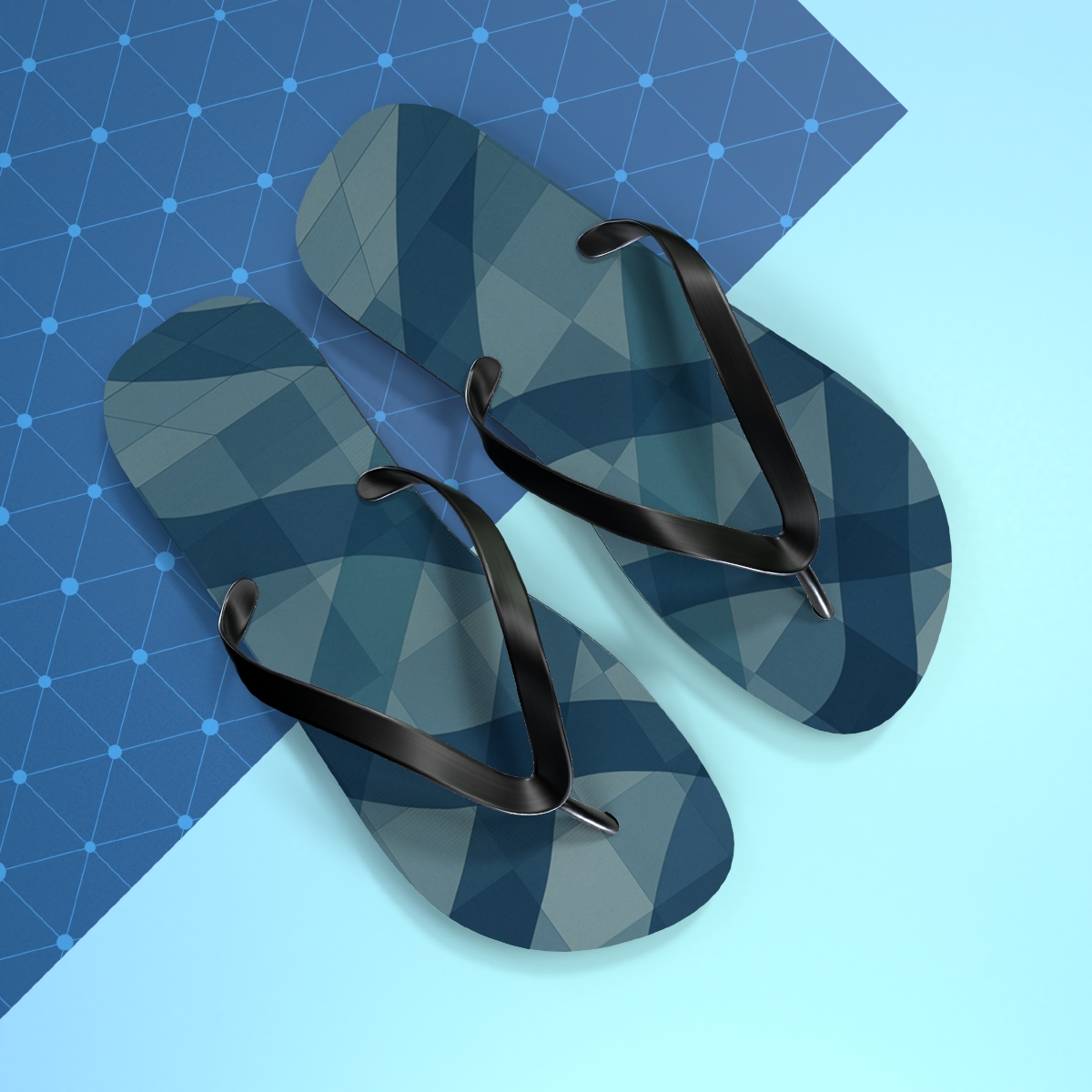 Ocean Weave Flip Flops