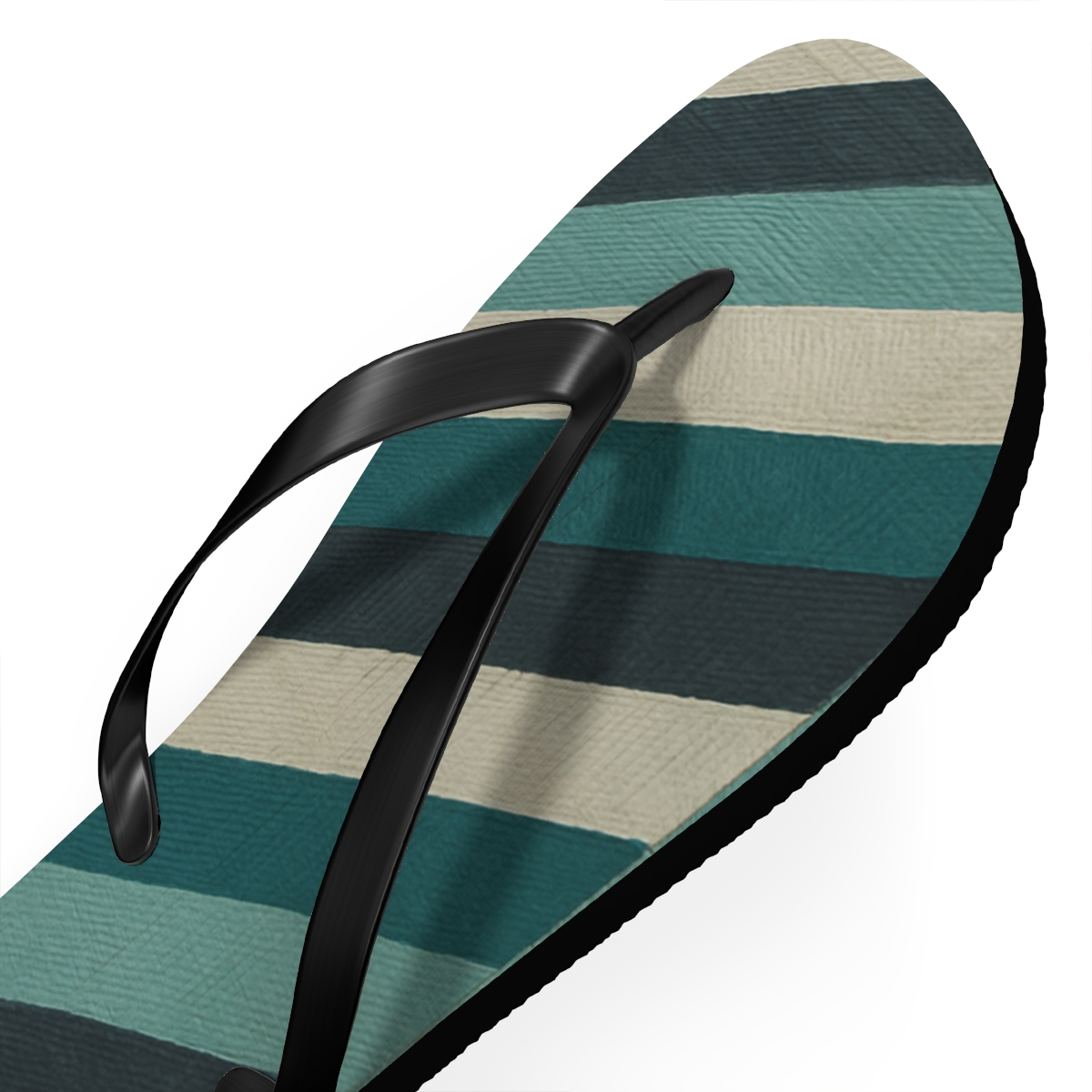 Moire Chevron Labyrinth personalized beach flip flops