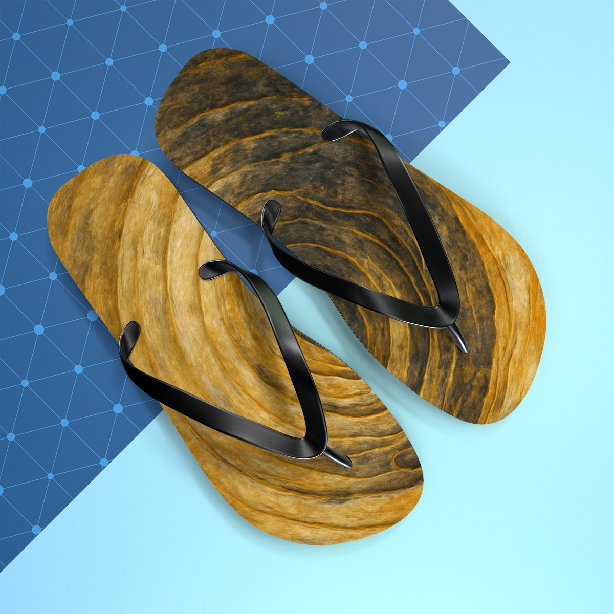 Auric Sediment Vortex stylish summer flip flops