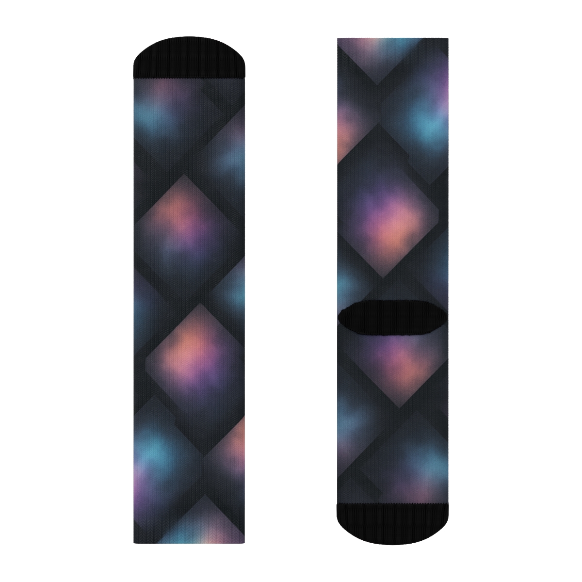 Nebula Fracture Grid personalized cozy socks