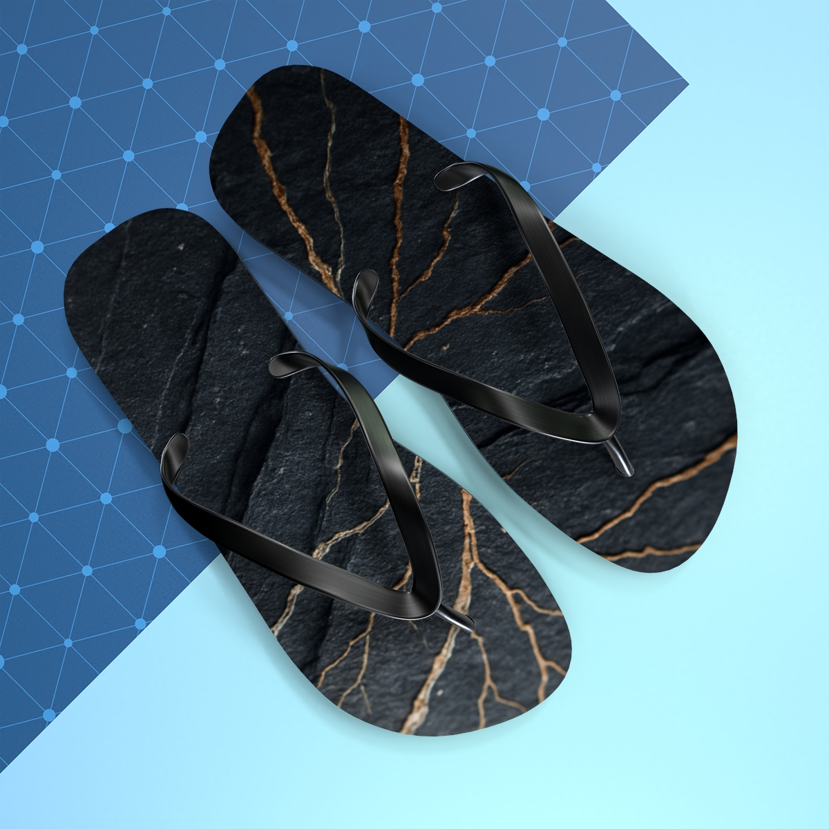 Basalt Vein Drift Tapestry unique graphic flip flops