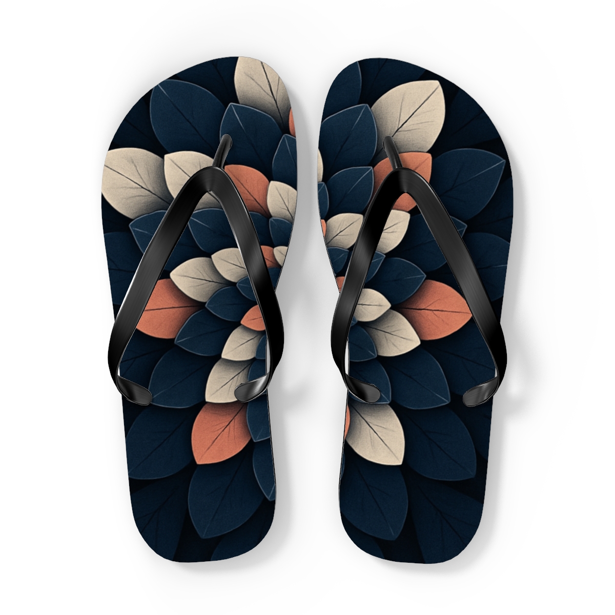Orchid Aperture Rings designer logo flip flops