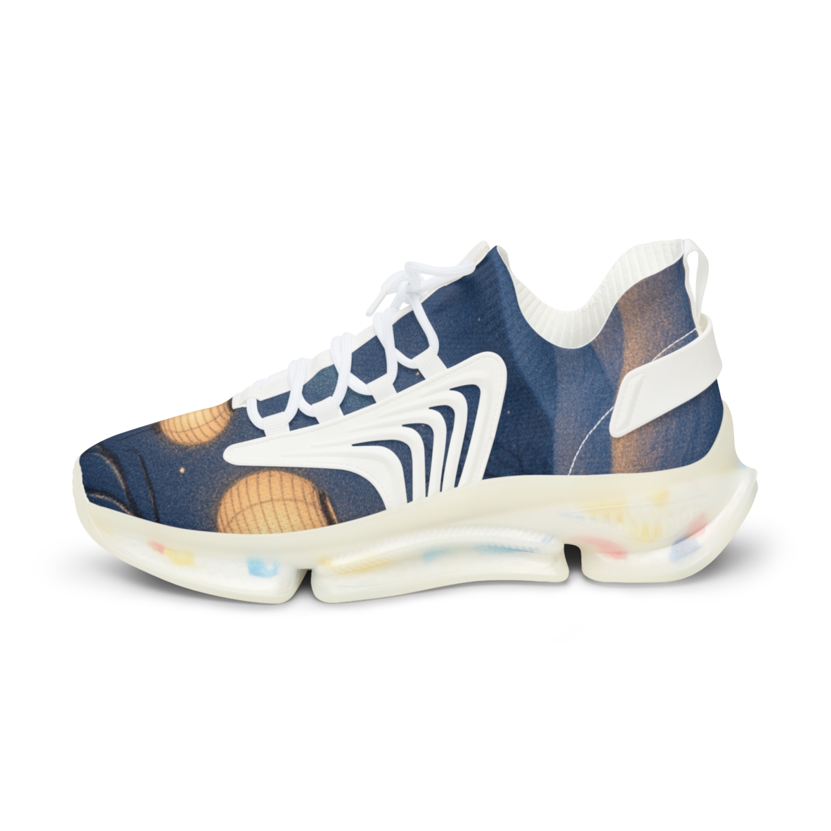 Lantern Night Snowglow unique printed sneakers
