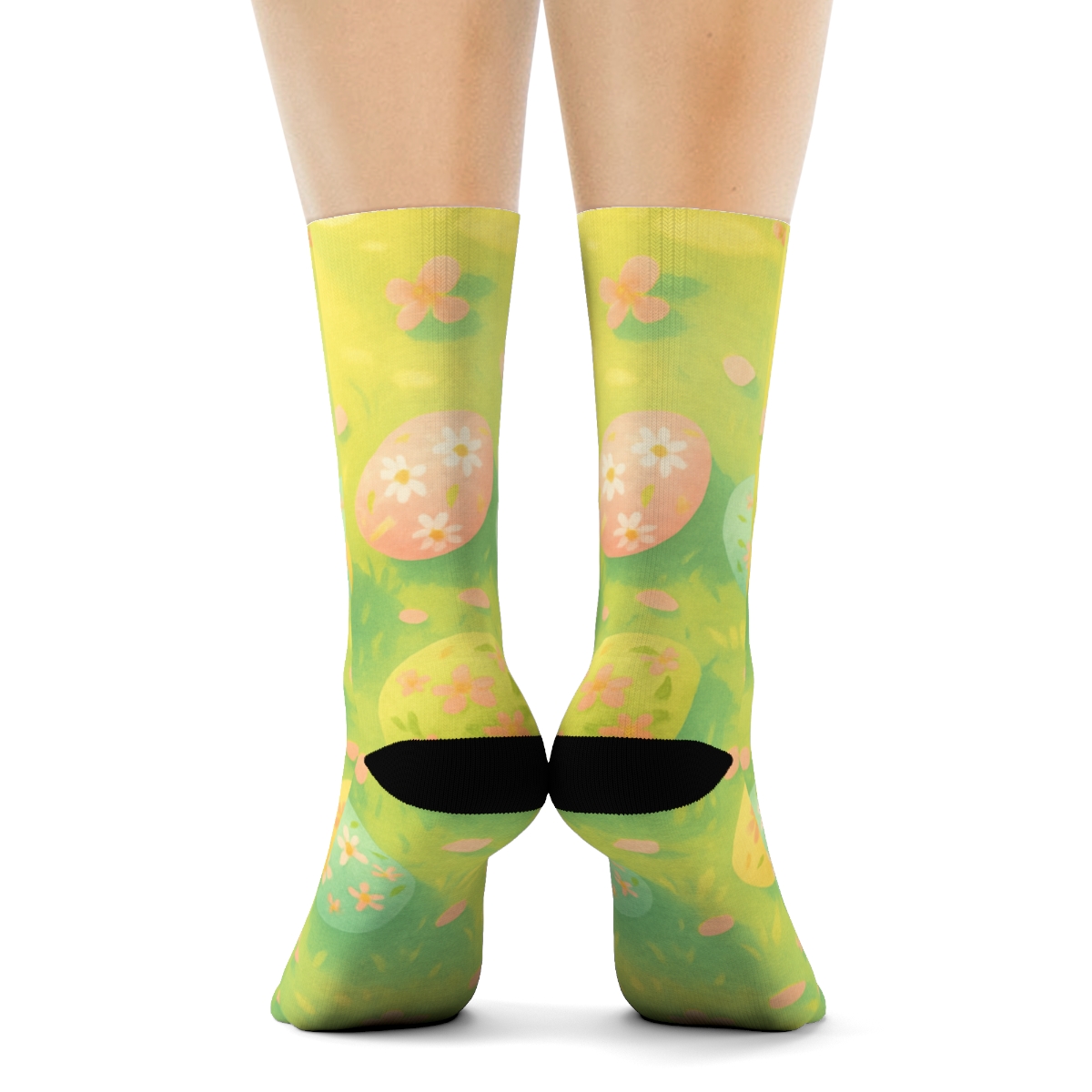 Spring Petal Egg Harmony unique printed sockscustom socks