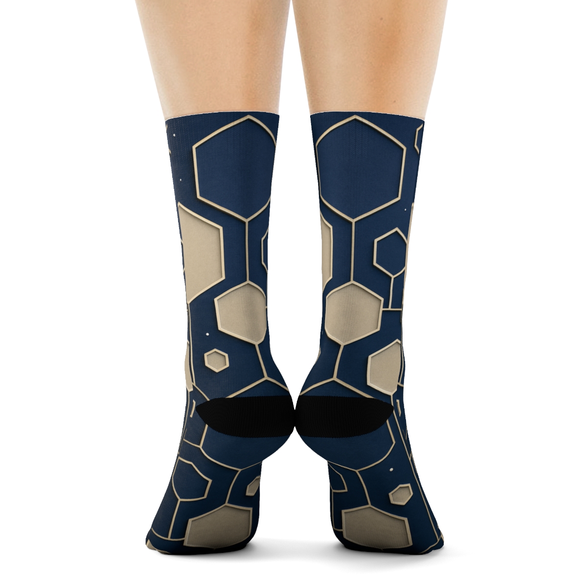 Celestial Hex Drift stylish patterned socks